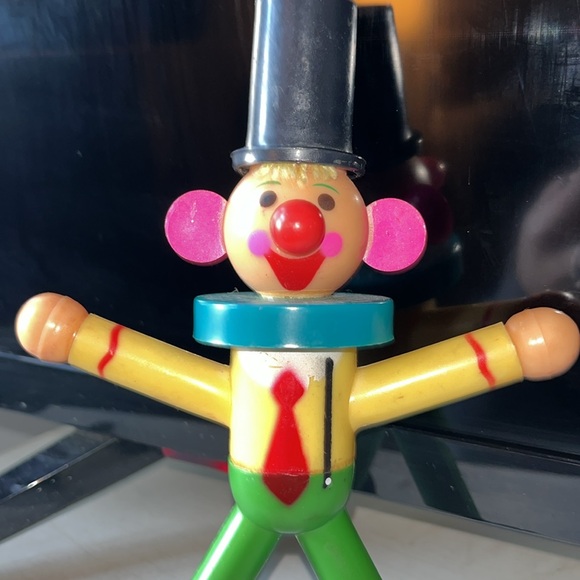 VNTG Plastic Toy Clown - Picture 2 of 5